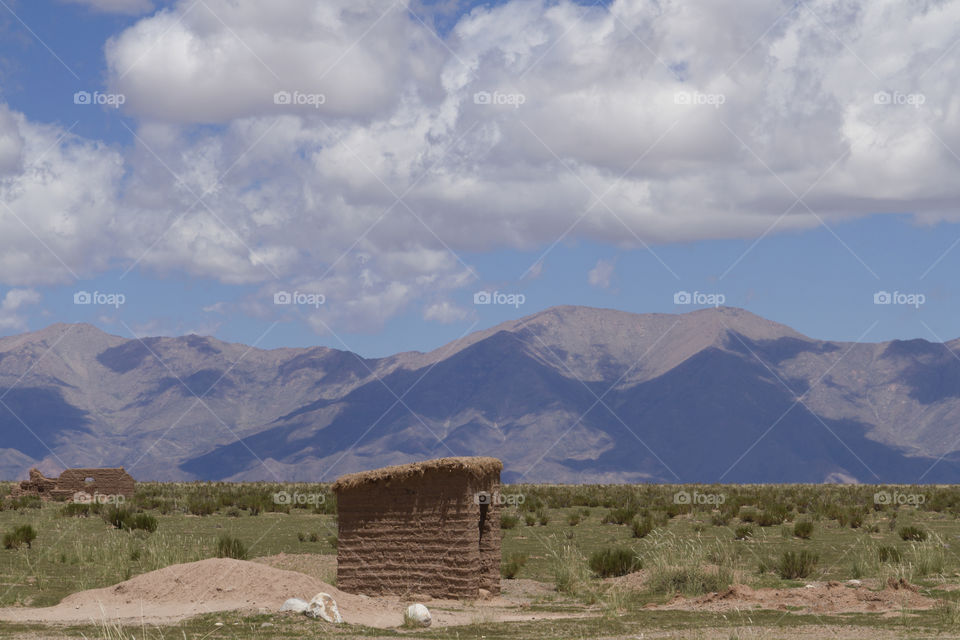 Simple house in Atacama Desert.