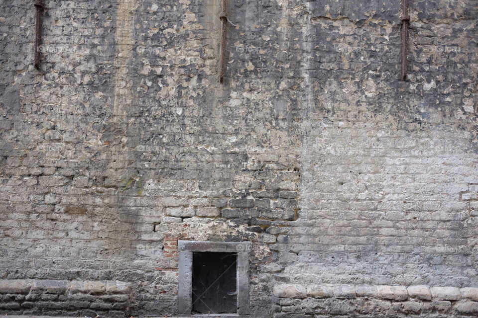 Old wall of a building in Antwerp