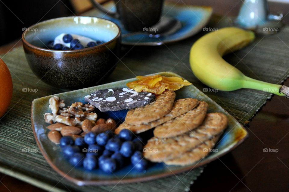 Breakfast in plate