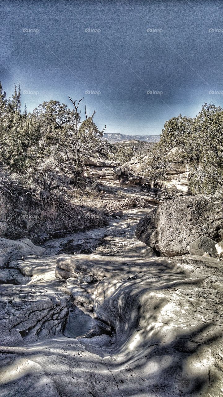 Carved rock courtesy of runoff.