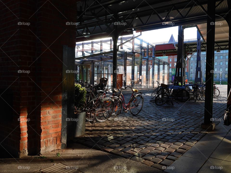 Bicycle and city 