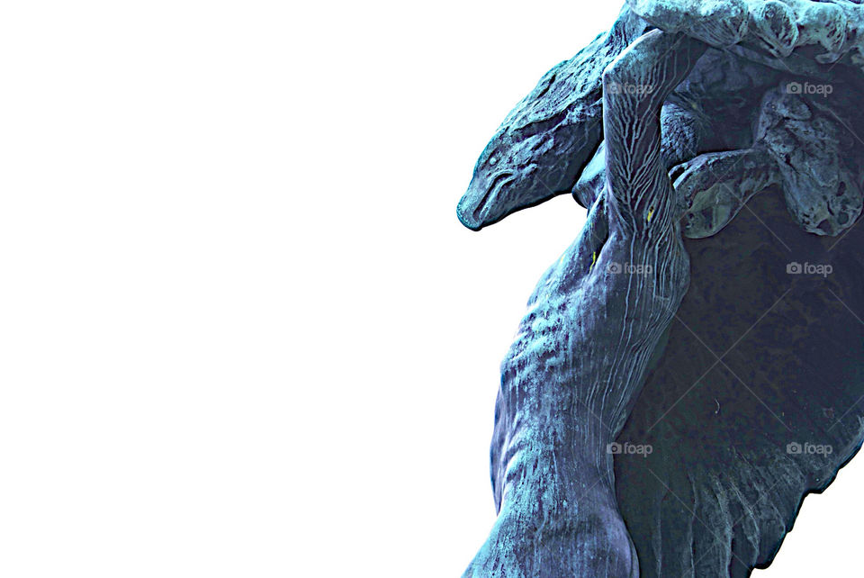 statue man eagle by lgt41