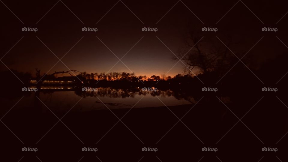 Total Night is here just a bit of this Beating Glorious Day is left. Some Reflections are still seen with Color. 