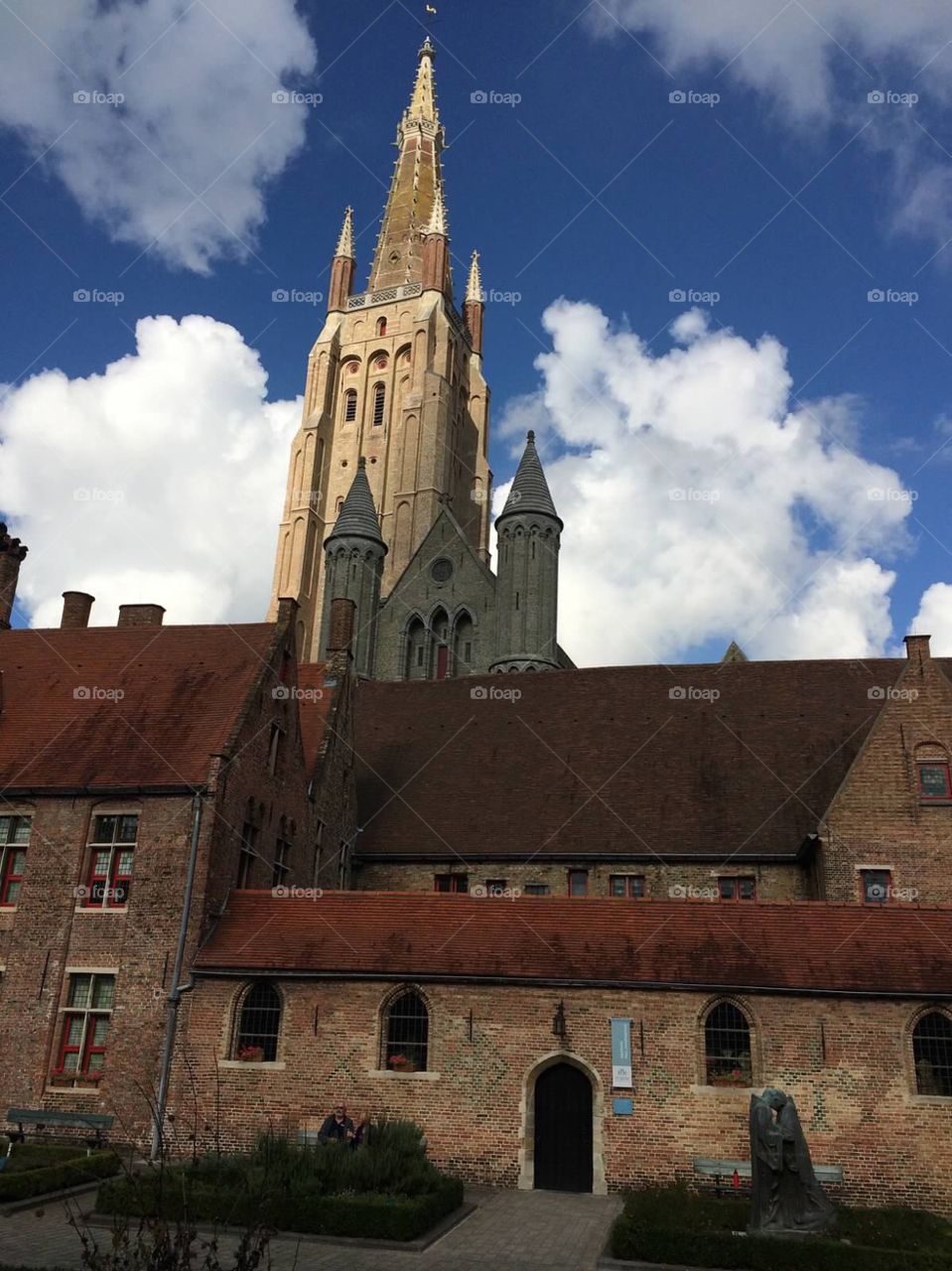Brugge church . Belgium church 
