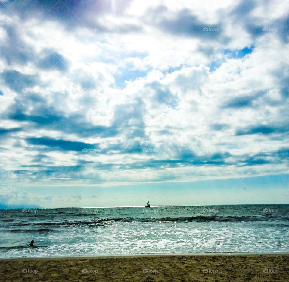 Little Sailboat near Puerto Vallarta