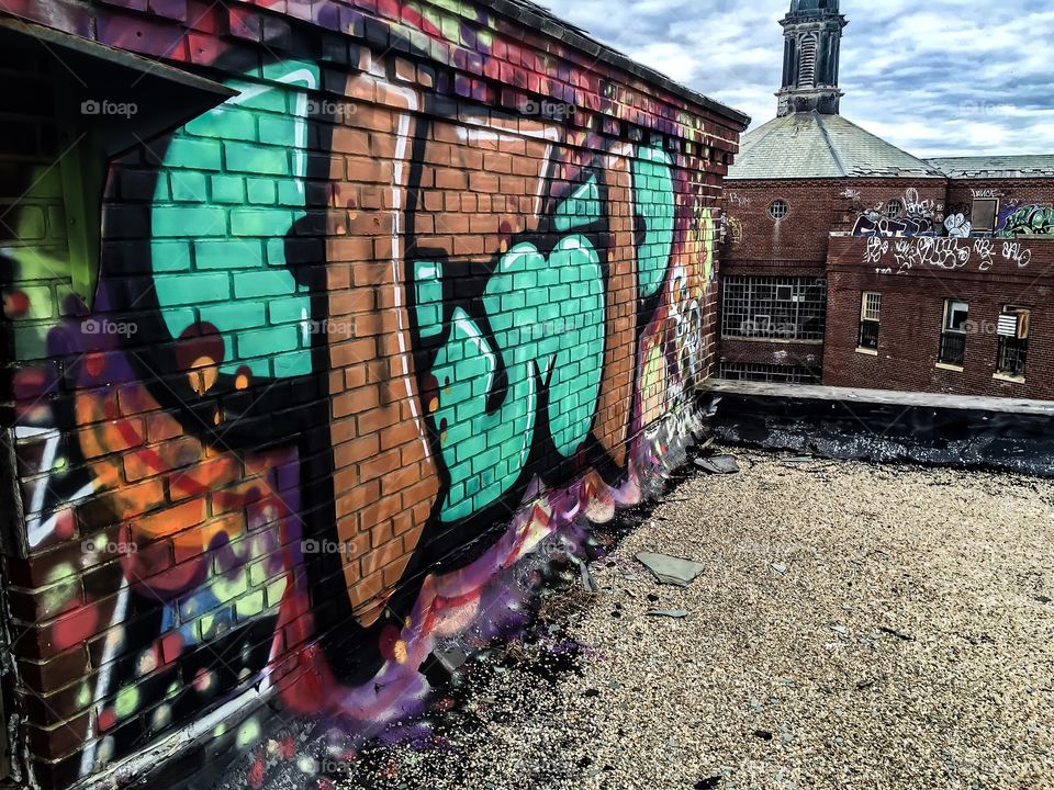 Architecture, Graffiti, Building, Old, Brick