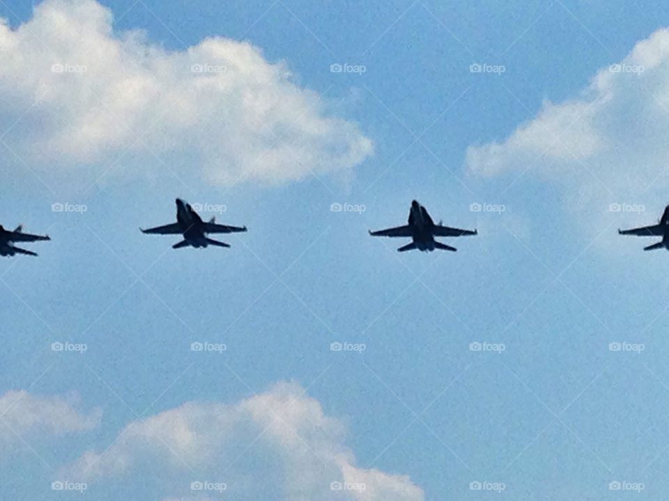 U.S. Navy Blue Angels.  Chicago air and water show