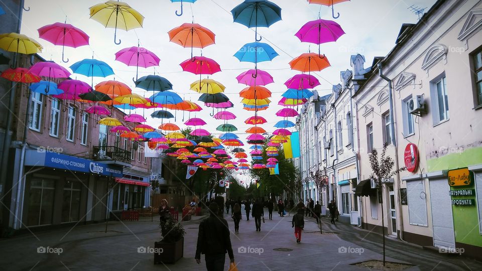 Umbrellas in Zhytomyr