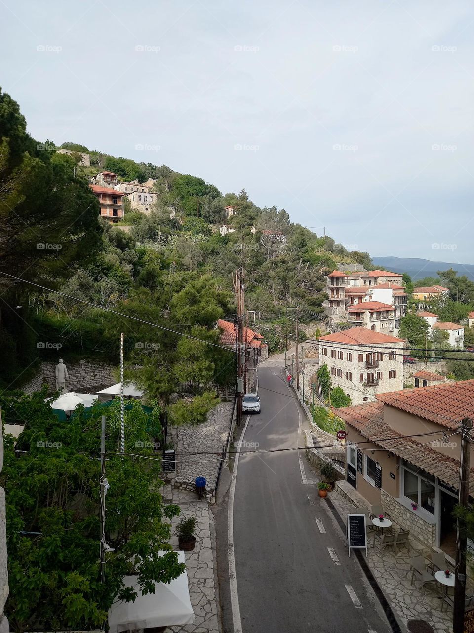 View of a Greek village
