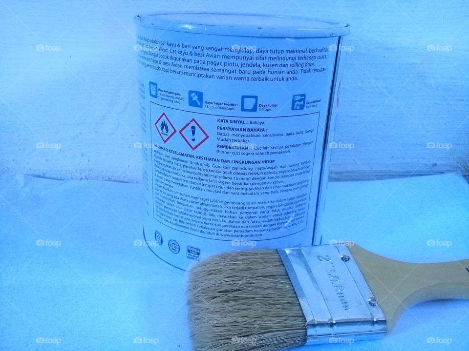 Paint and brushes are the main tools for painting