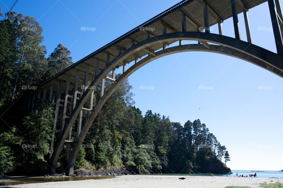 Cement bridge in California