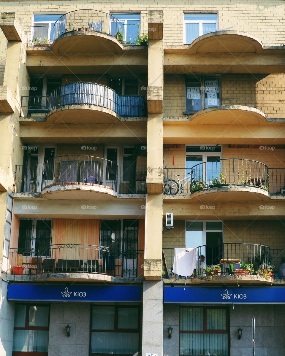 old building in the center of Kiev, Ukraine