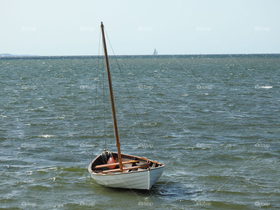 Sail boat in sea