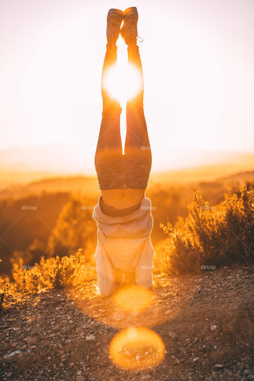 Yoga in the mountains 