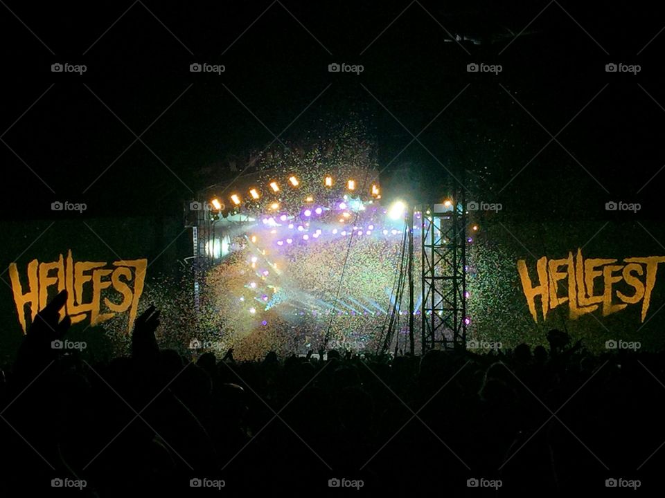 Main stage at heavy metal festival Hellfest 