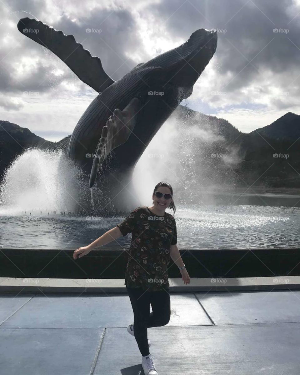 baleia orca no parque em Alaska USA