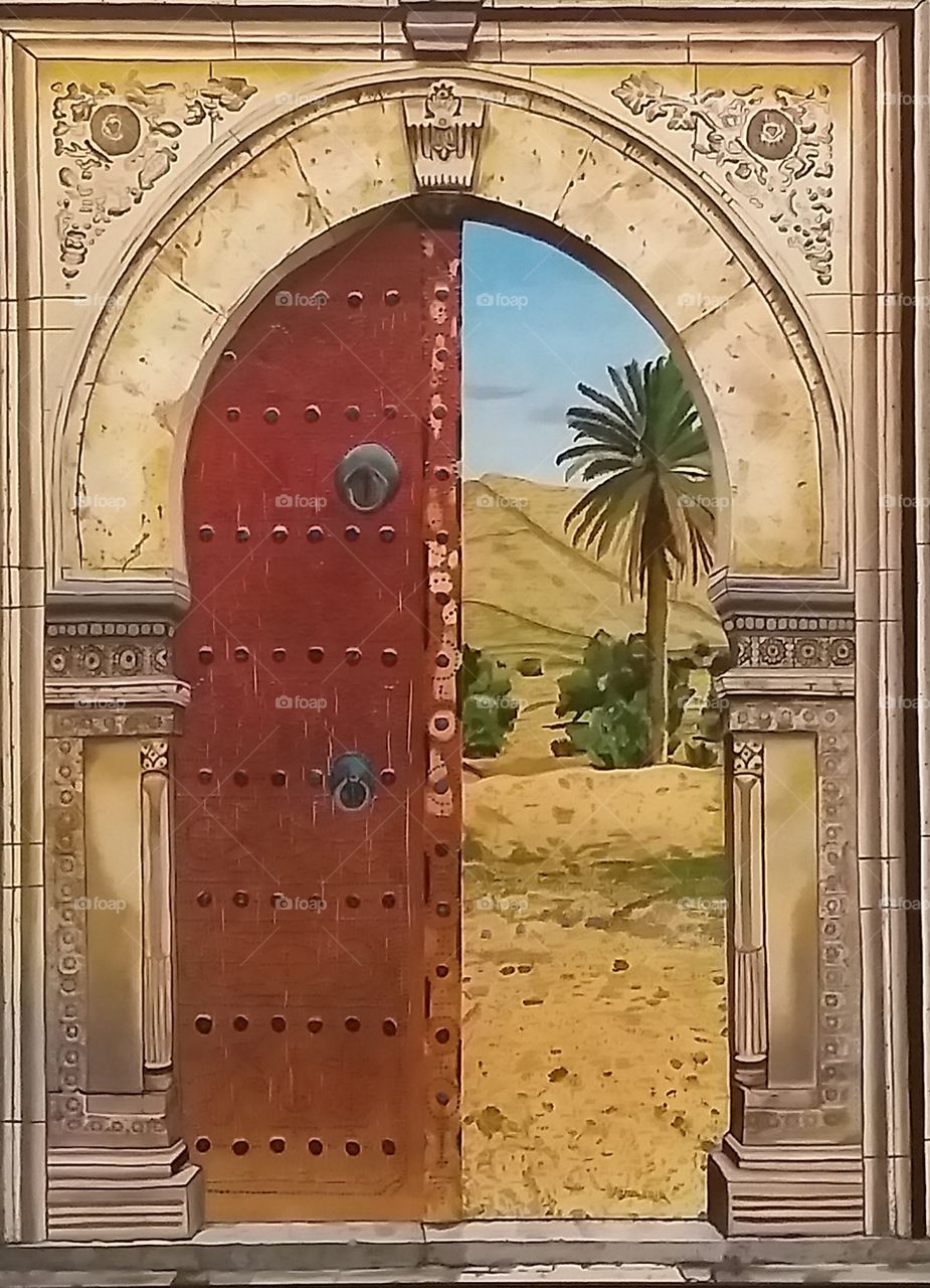 the vintage door