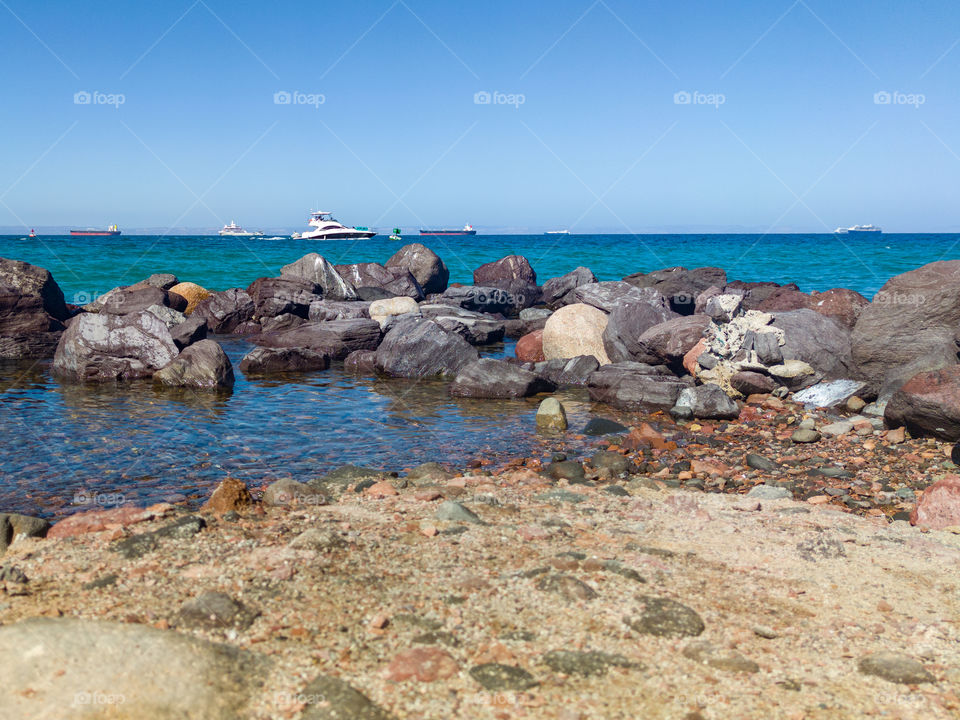 Caimancito Beach in La Paz, Mexico