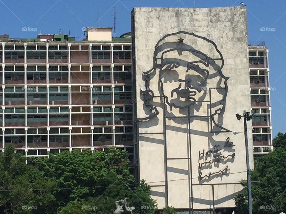 Monumento al che guevara plaza de la revolución la habana cuba