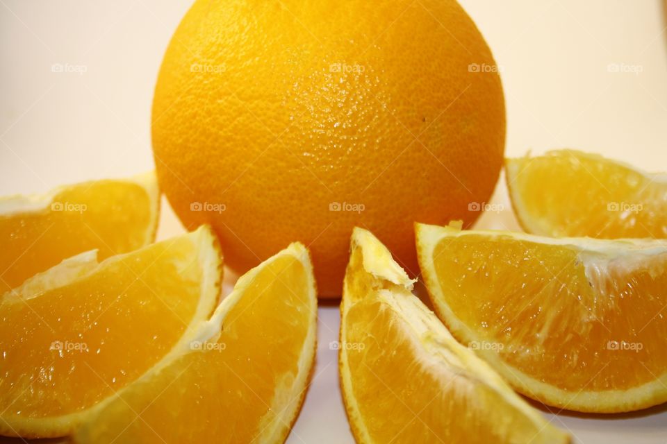 Fruit on a white background