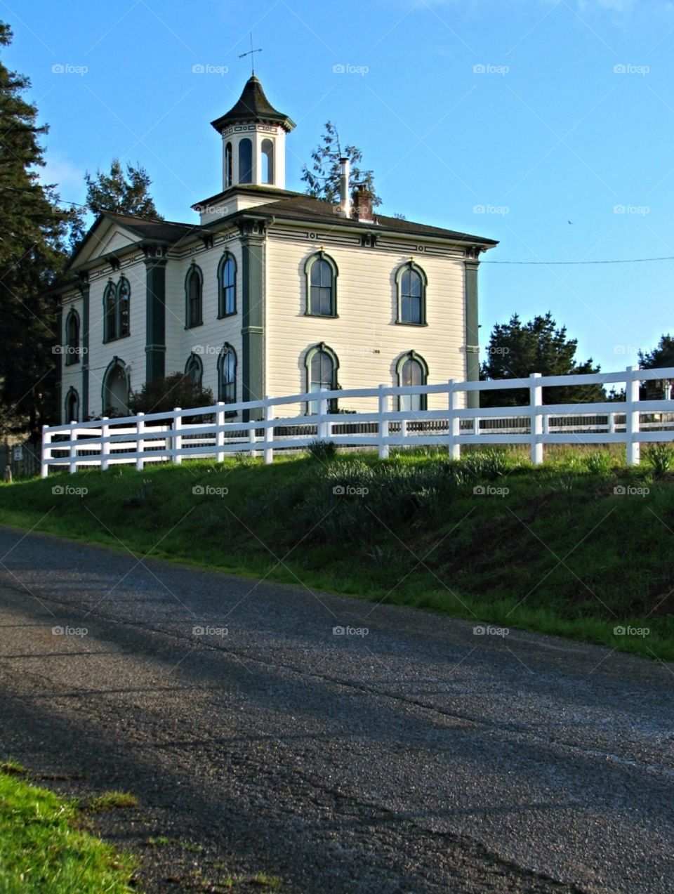 Schoolhouse in The Birds. Schoolhouse used in Hitchcock's The Birds - Bodega Bay, CA