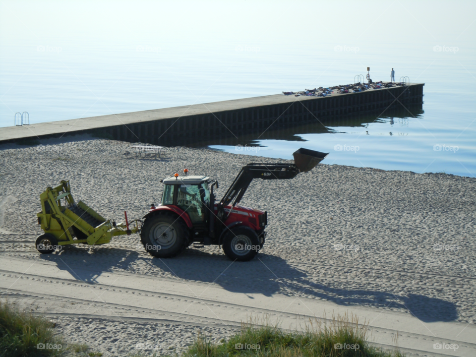 beach morning water sand by MagnusPm