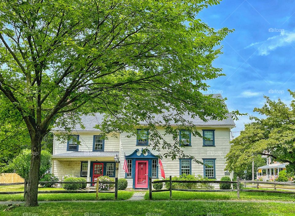 Historic house in Connecticut, New England 