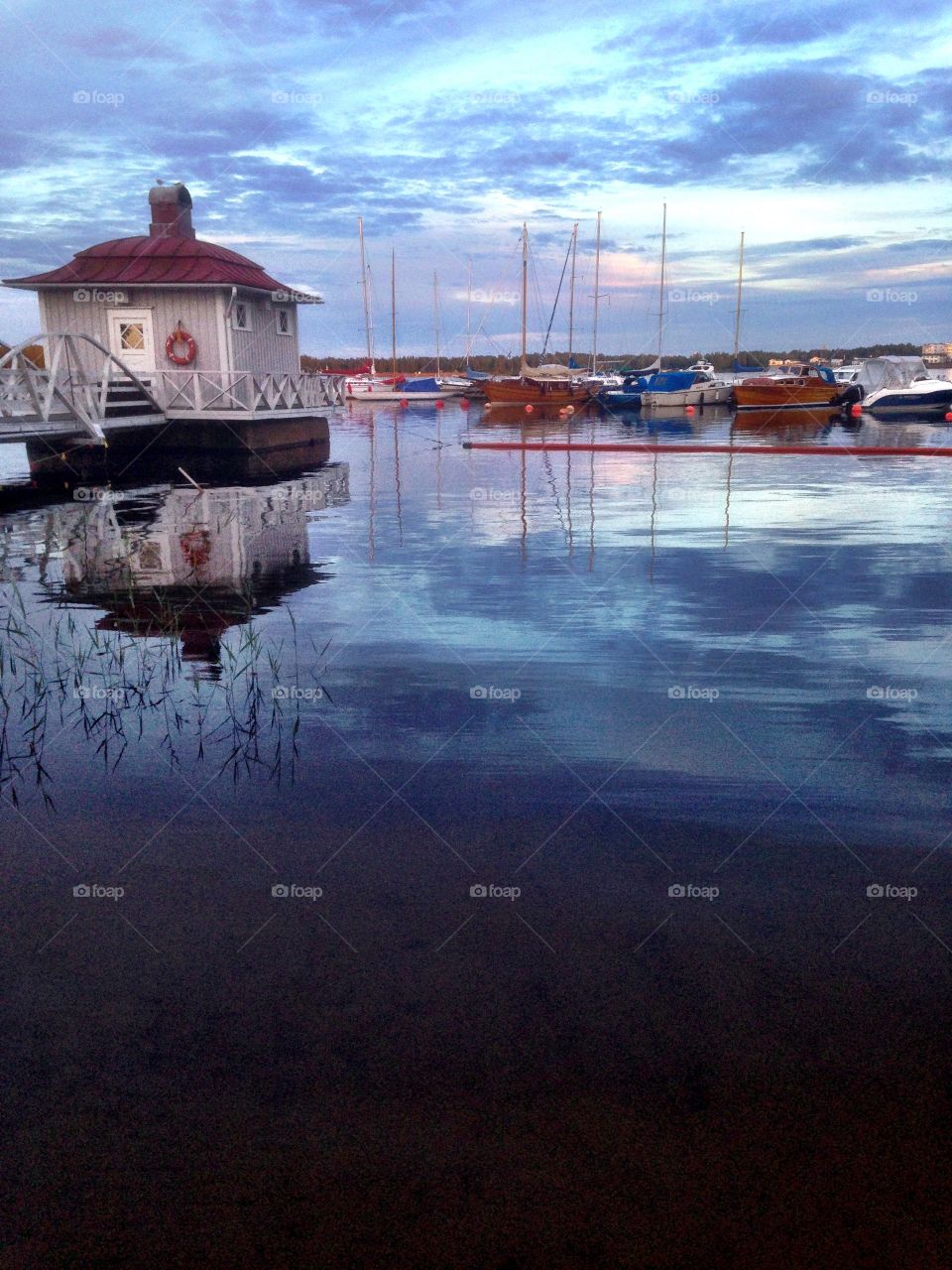 Evening at the harbour