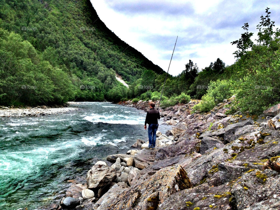 norway italy river fishing by marthe72
