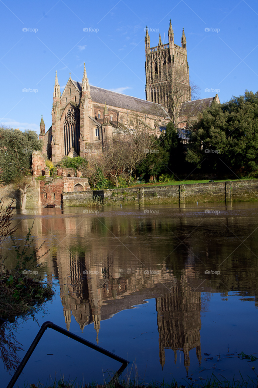 landscape church river cathedral by gaillewisbraznell