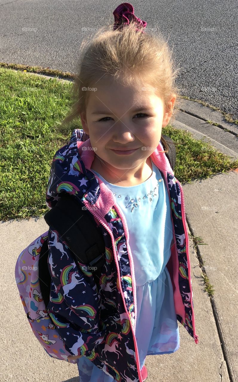 Waiting For The School Bus!