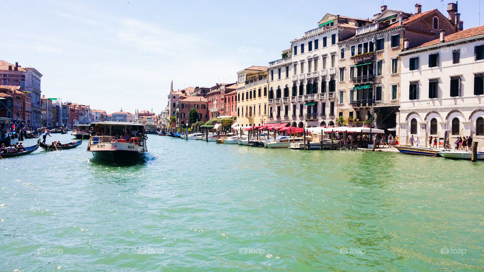 Canale Grande. Channel in Venice