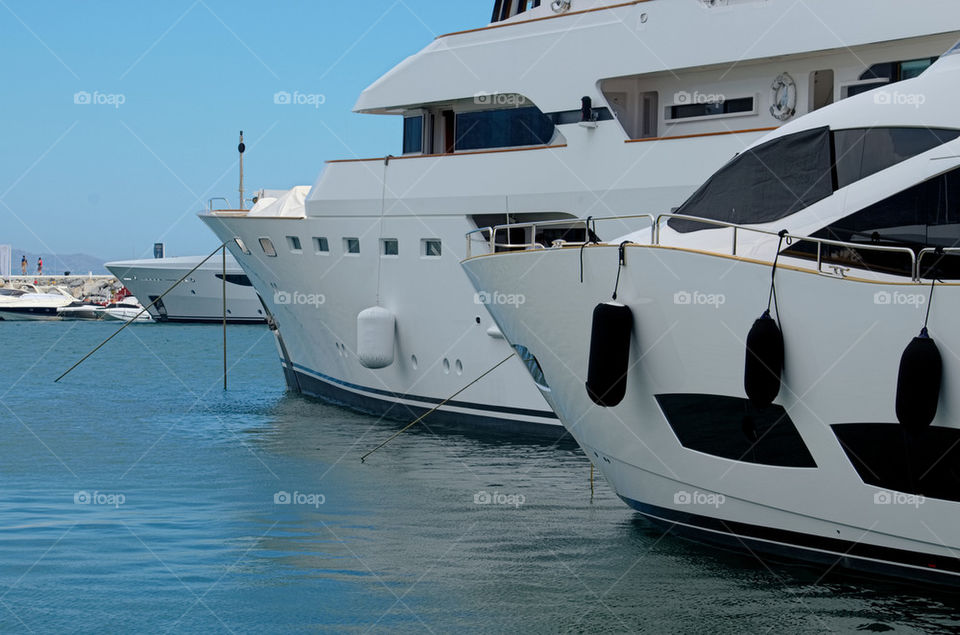 Puerto Banus and big yachts 