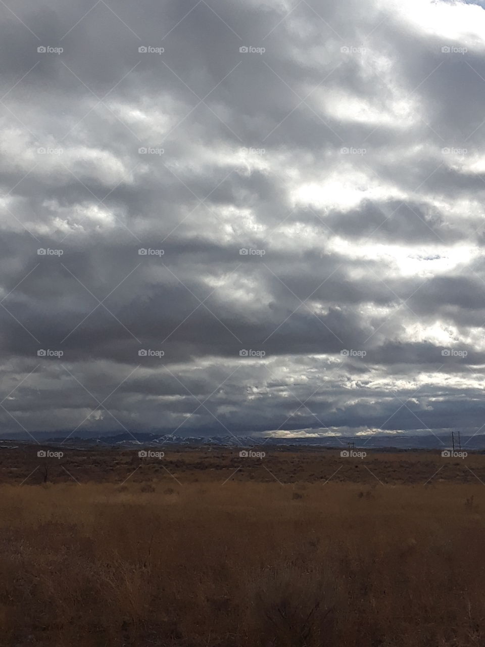 threatening rain clouds