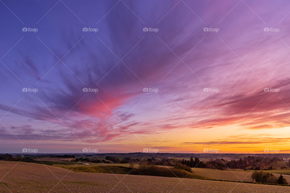 Last nights amazing and very colorful sunset. I love the way the clouds catch the last sunlight. The view was magic