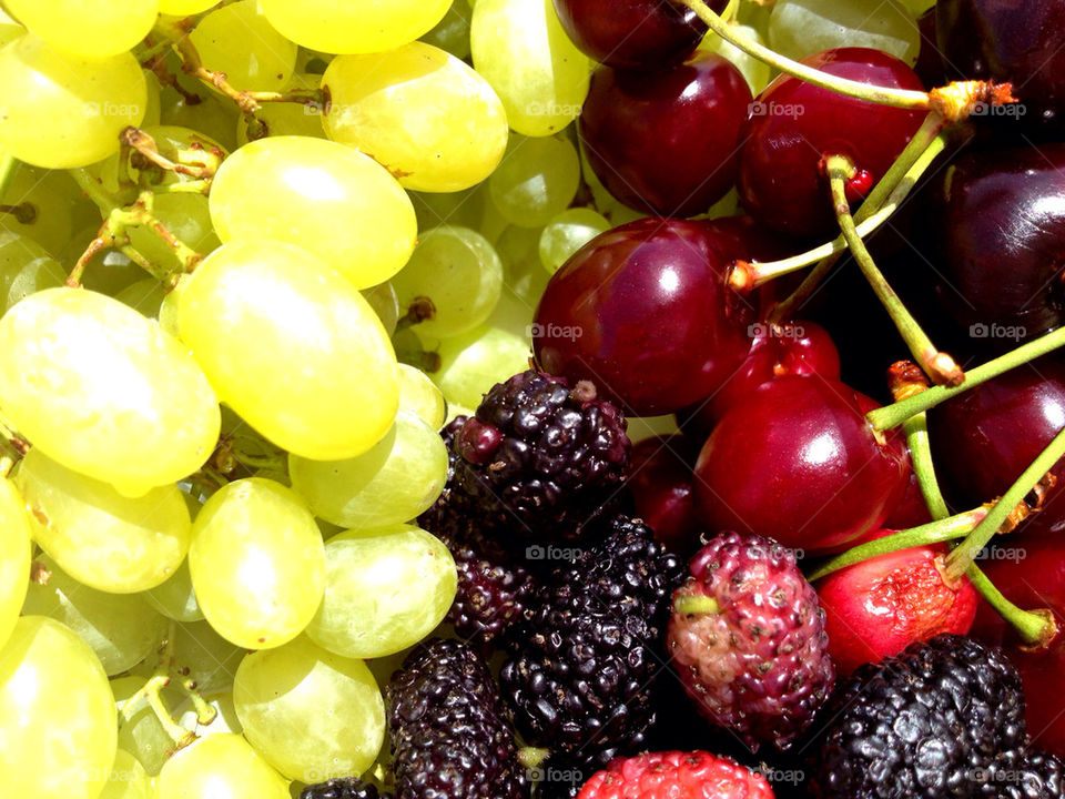 cherries food delicious blueberry by a.bilbaisi