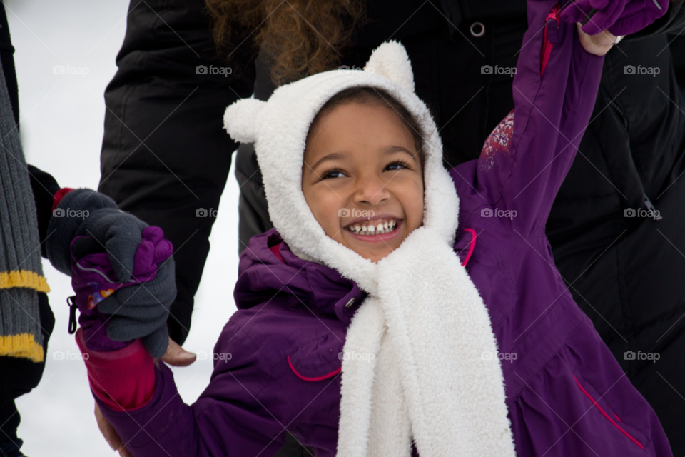 winter girl young outdoors by ventanamedia