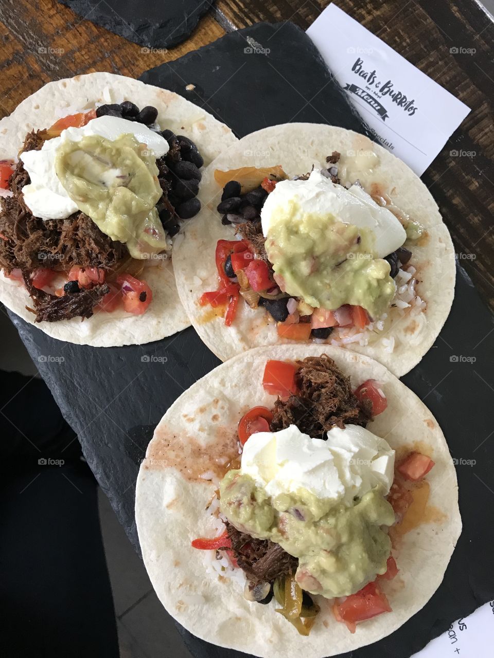 Three Mexican Tacos 
