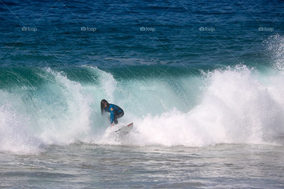 Surfing at The Wedge, Newport Beach, CA