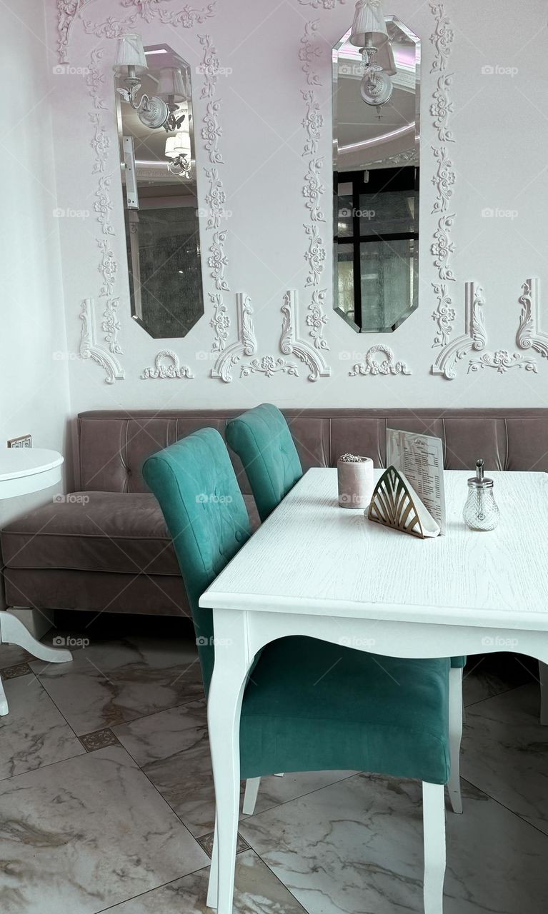 Table, Food, Plate, Furniture, Room, Table in Visit with Plates