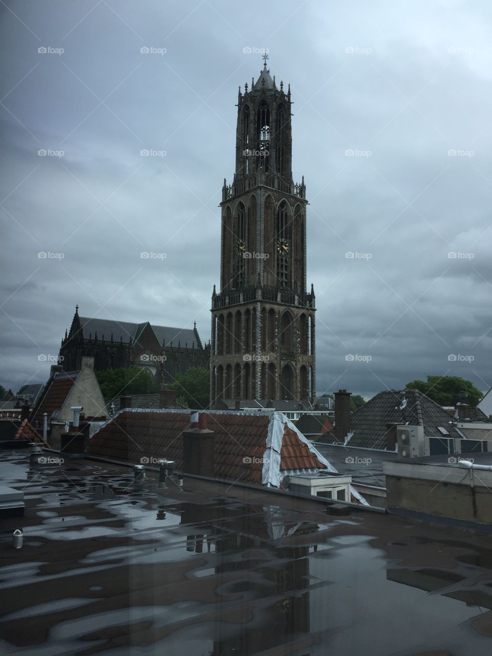 Utrecht, the rainy day
