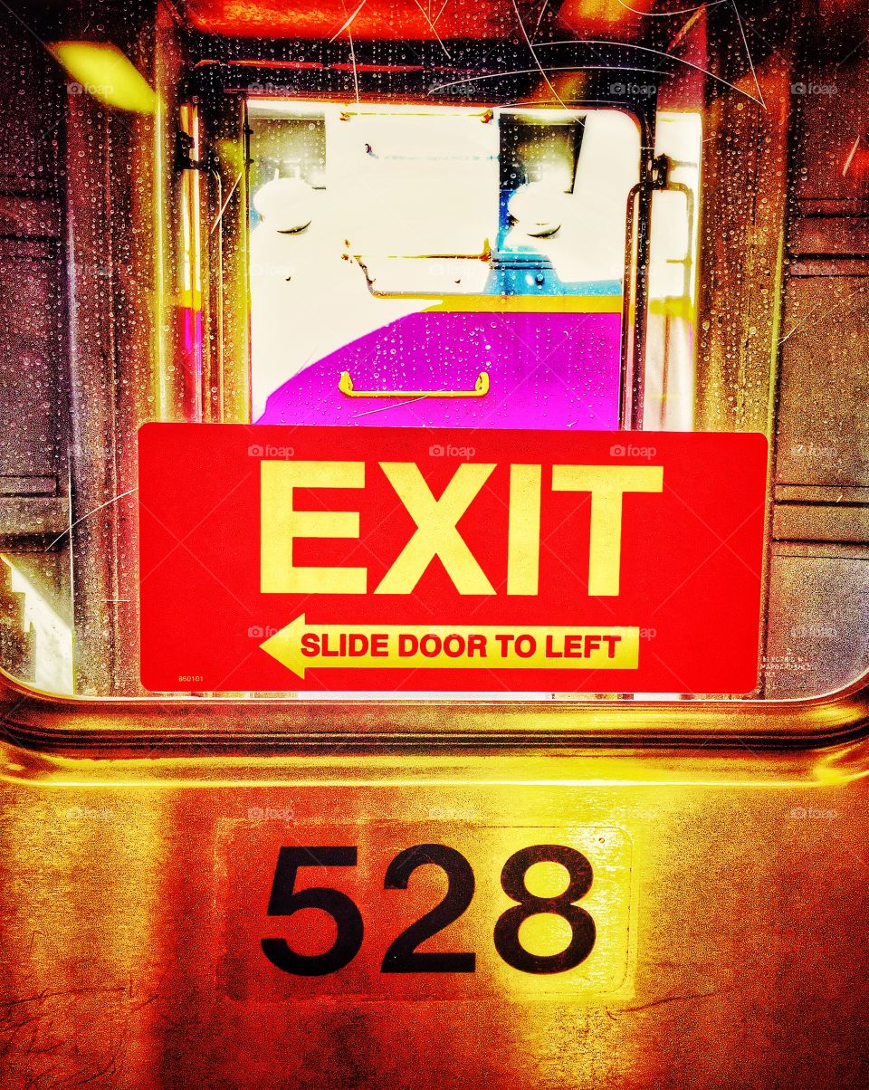 Exit, stage left.. Clearly, when traveling, follow directions. Safety first. 