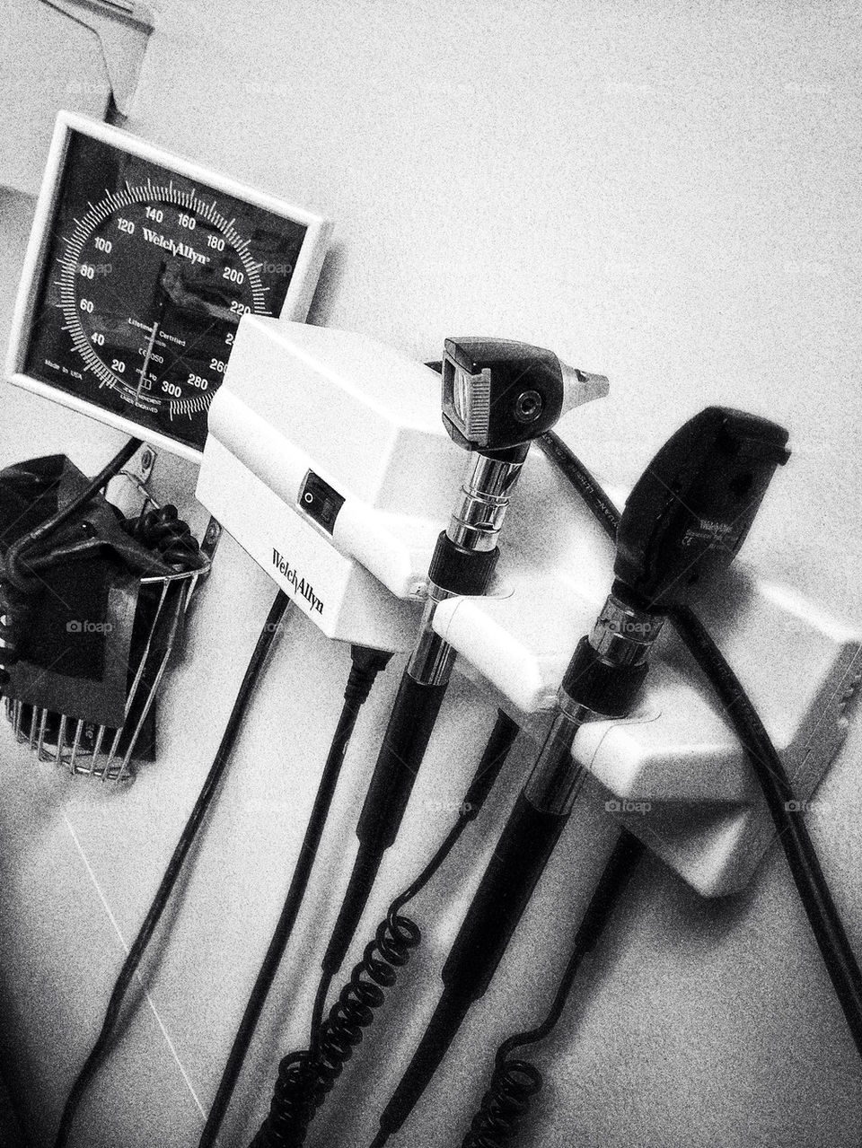 Medical tools in a doctors office