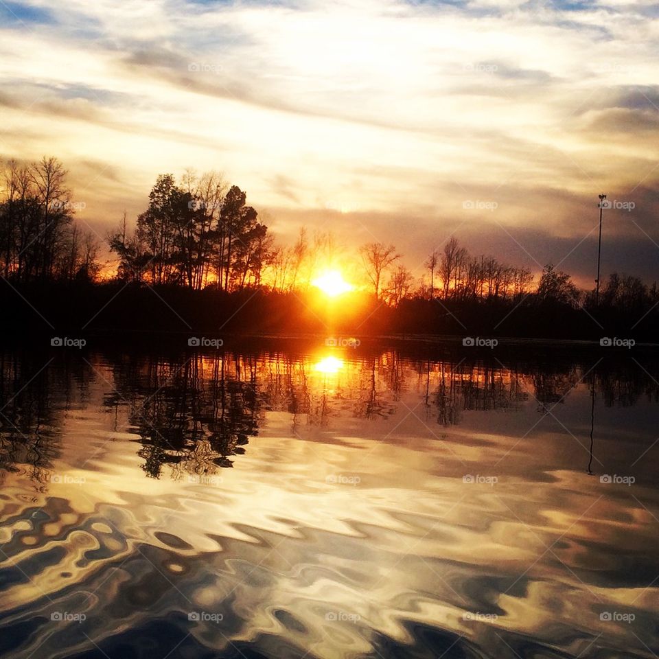 Sunset from the water