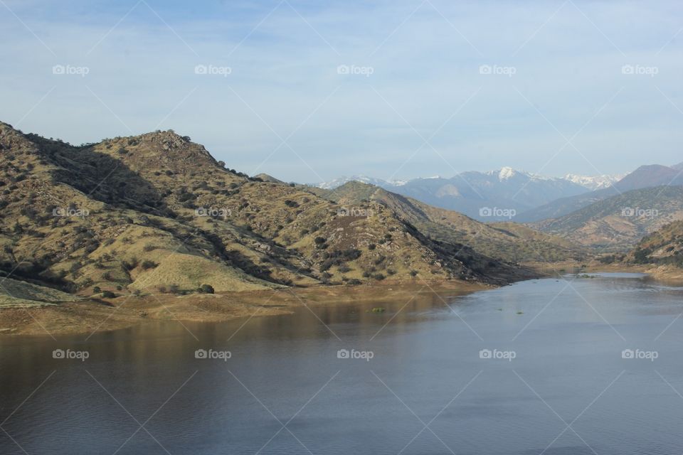 Lake and mountains 