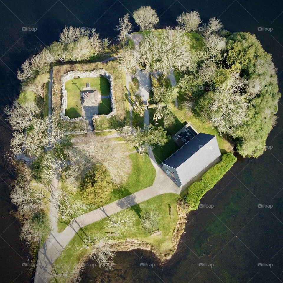 Island with church 