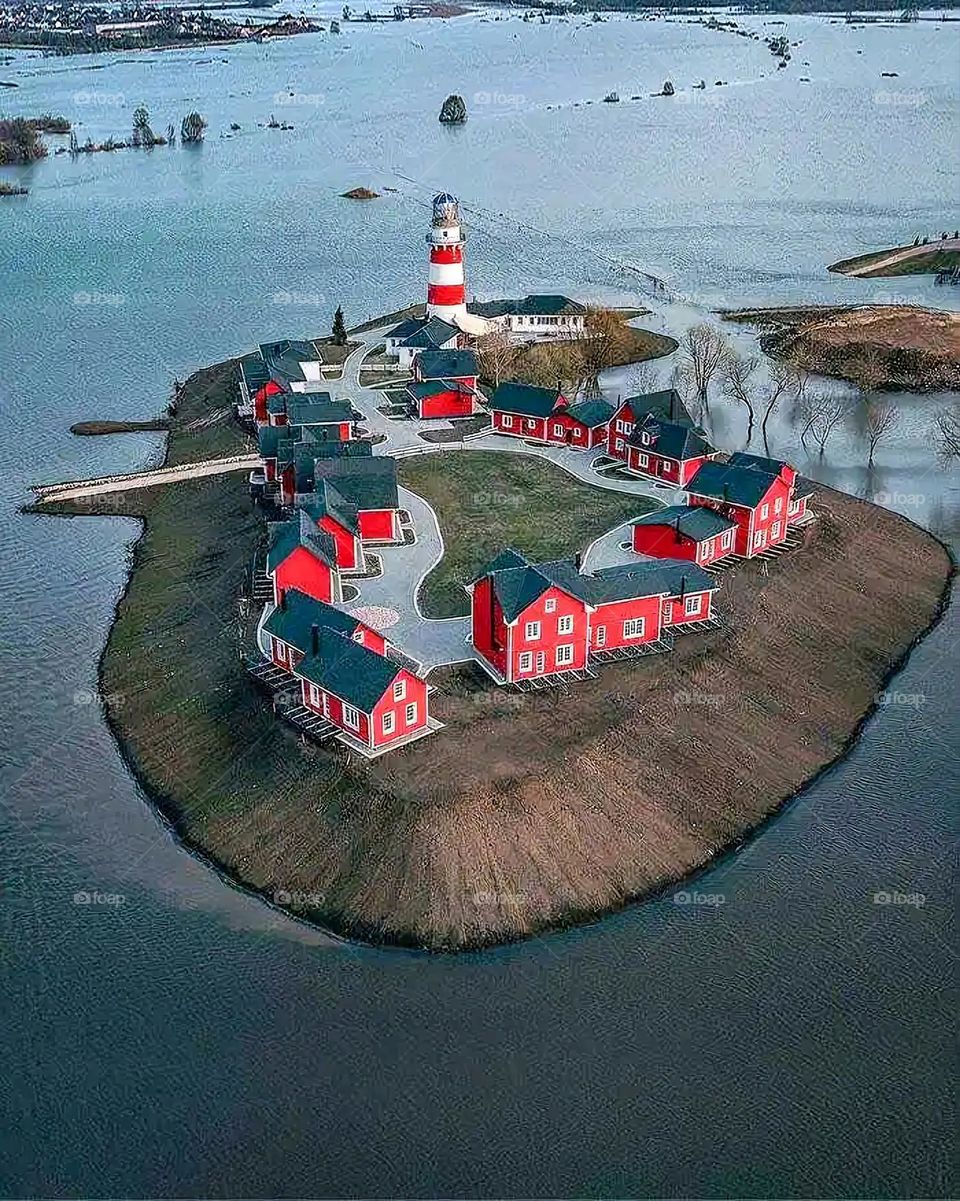 Glory be to God, the magnificent and picturesque view and the natural green trees are a view that is nothing more wonderful than it