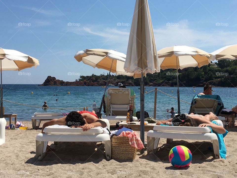 Beach time with summer 