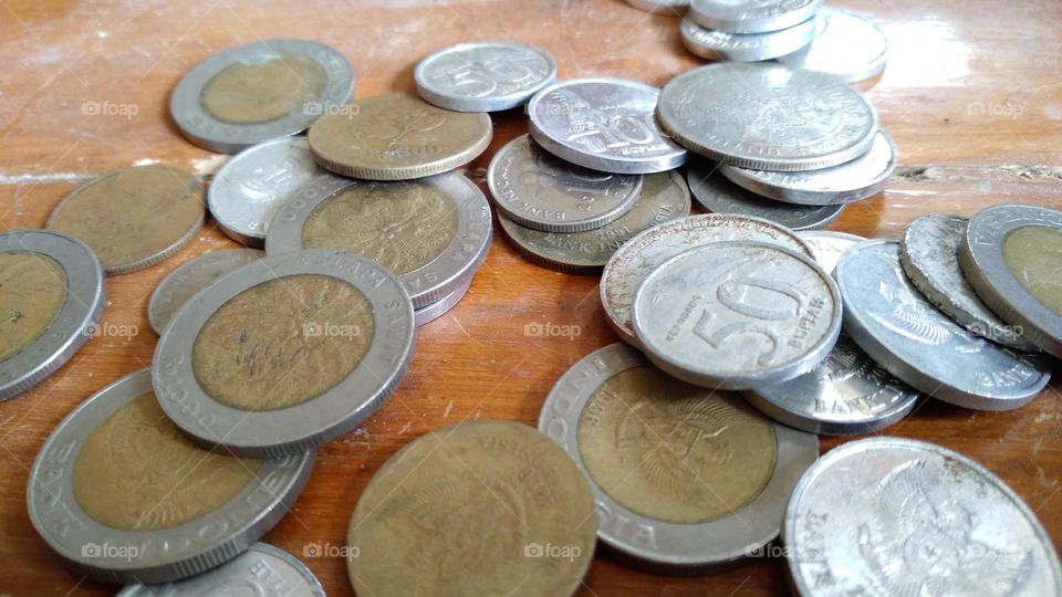 Old coins that are still in storage