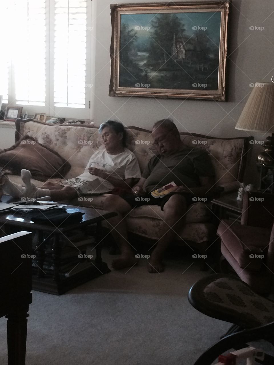 My grandparents napping :) 